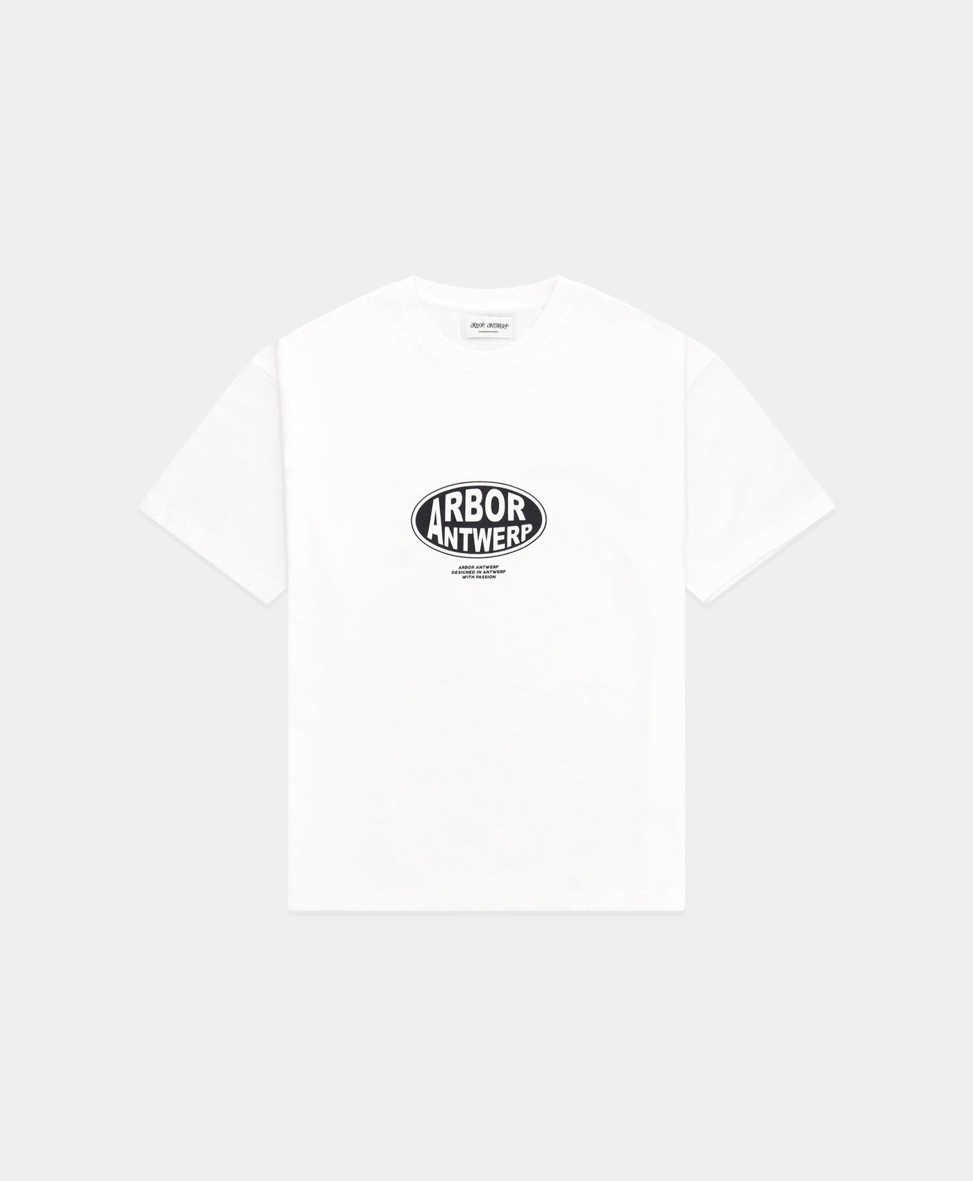 Blue Oval Logo Shirt White