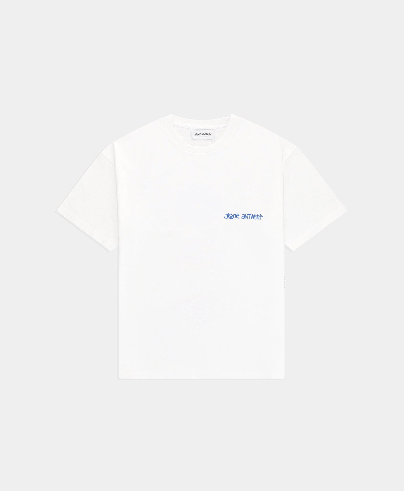 Blue Overlay Shirt White