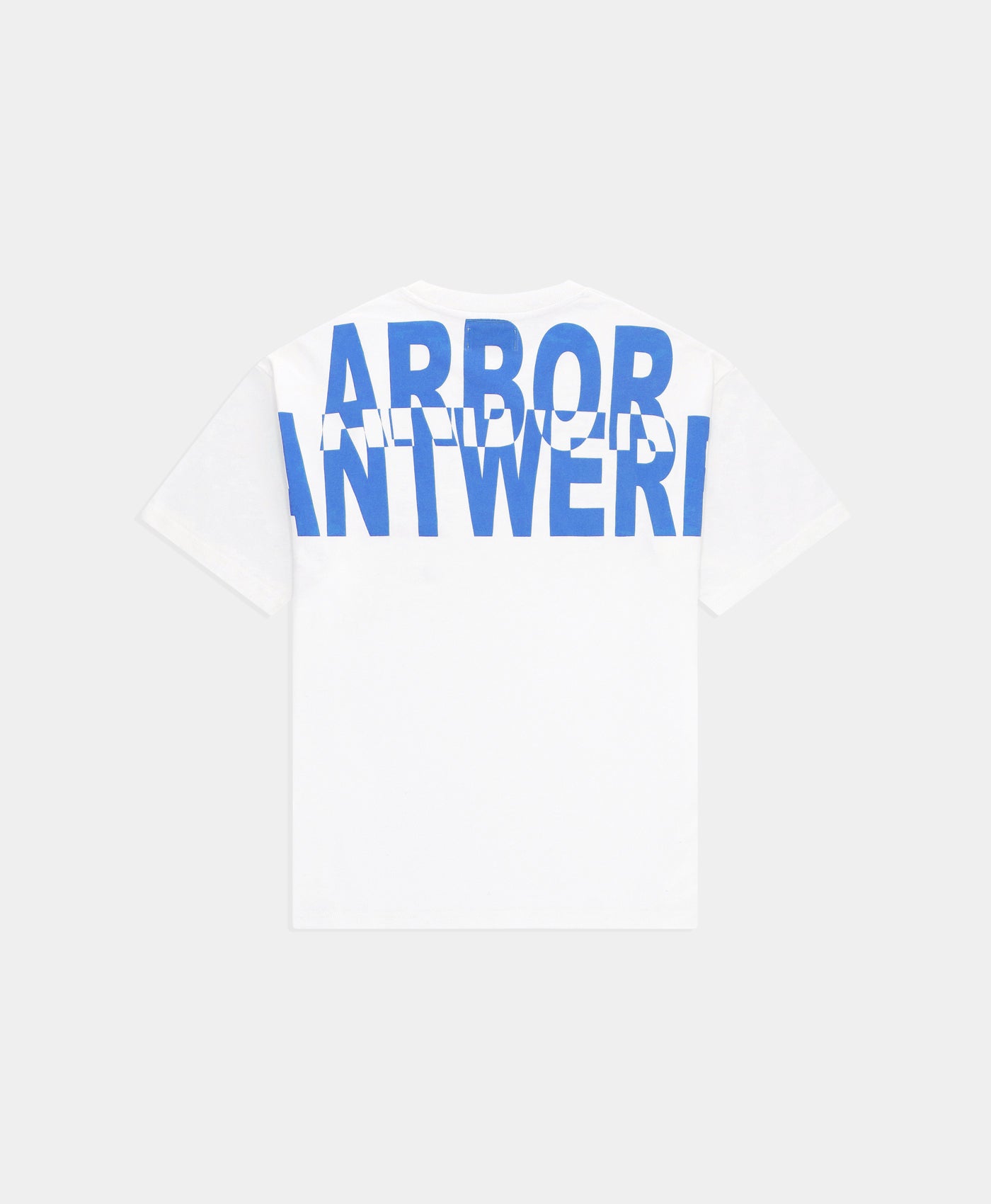 Blue Overlay Shirt White