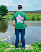 Pink Star Shirt Green