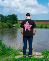 Pink Star Shirt Black