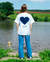 Blue Faded Heart Shirt