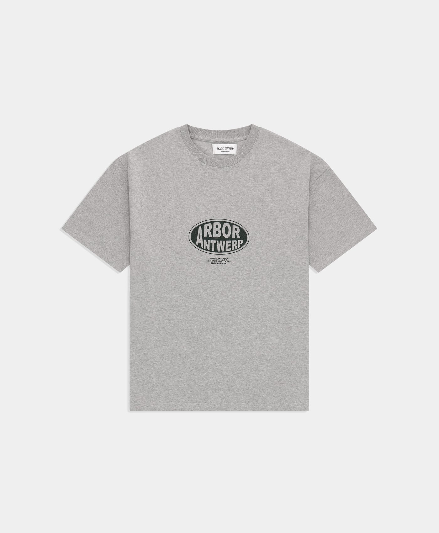 Green Oval Logo Shirt Grey