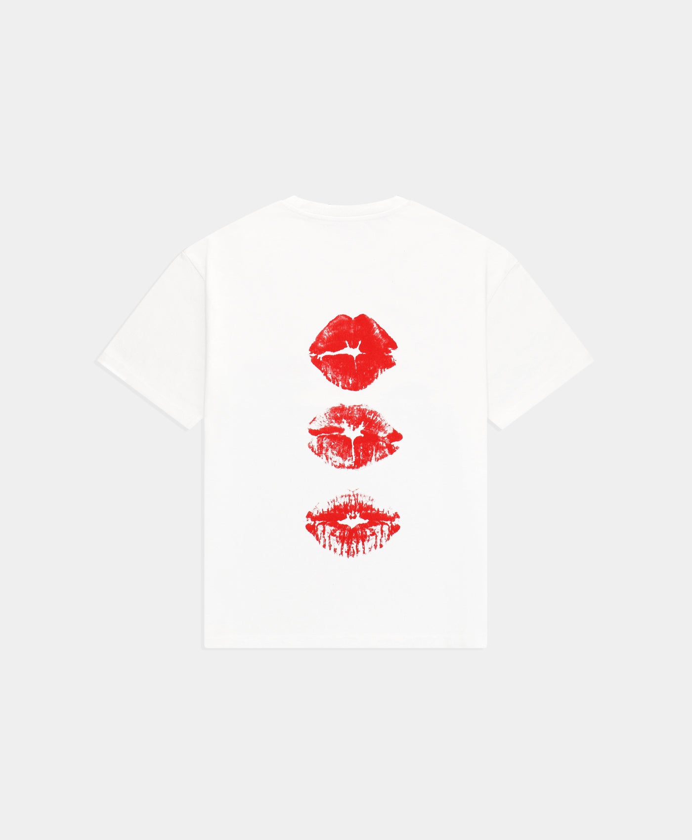 Red Lips Shirt White