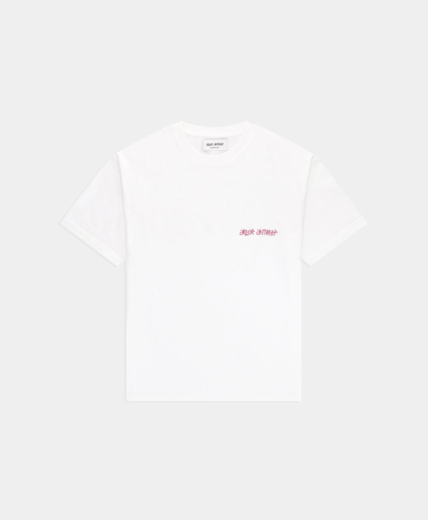 Pink Overlay Shirt White