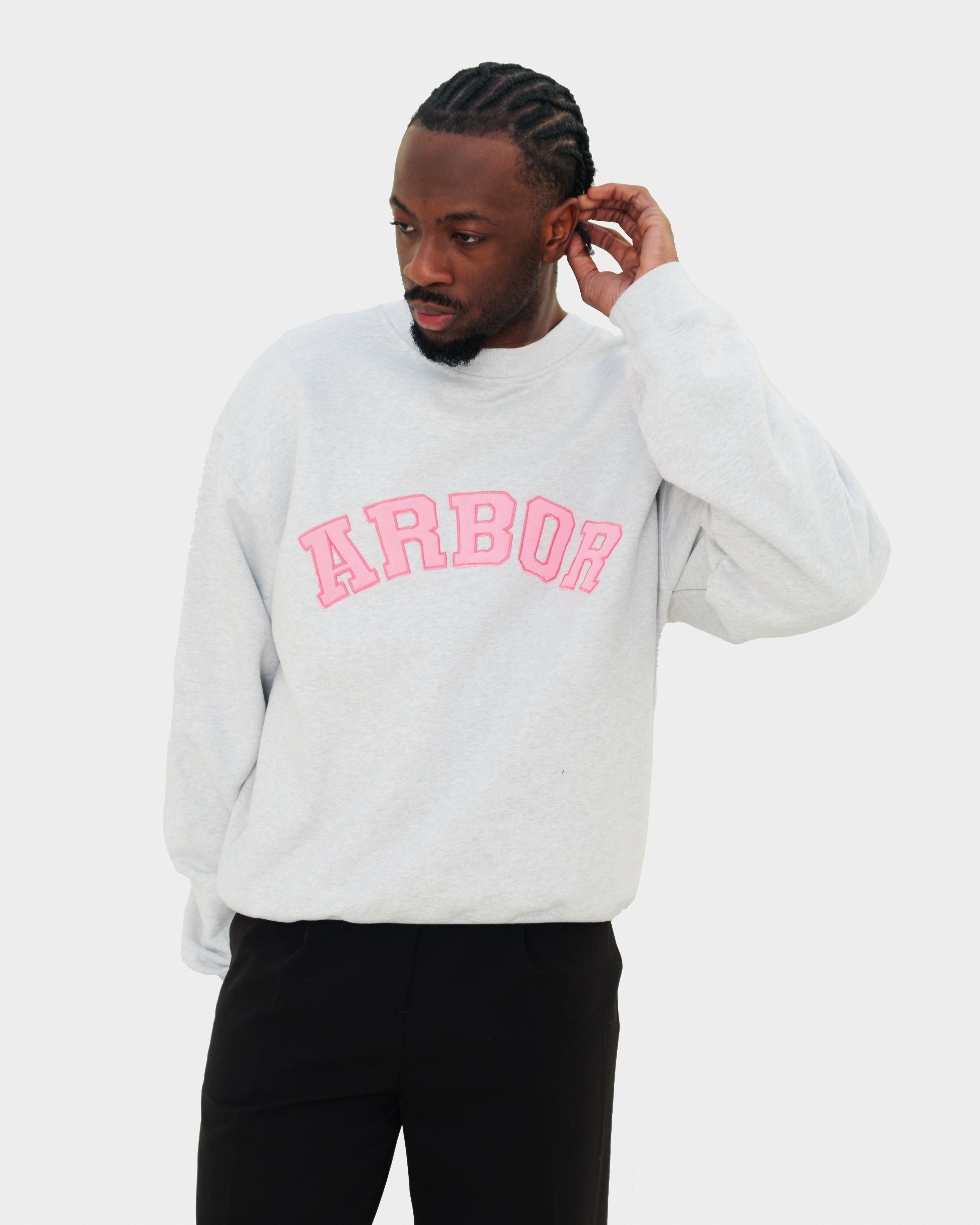 Pink Arbor Crewneck Grey